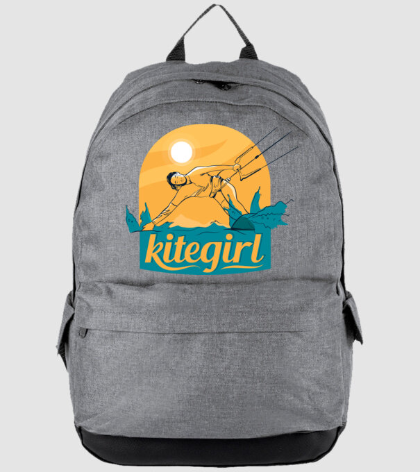 Tricou Kitegirl Kitesurf model gri pe tricou