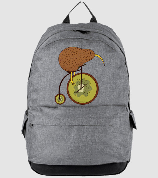 Bicicletă Kiwi model gri pe tricou
