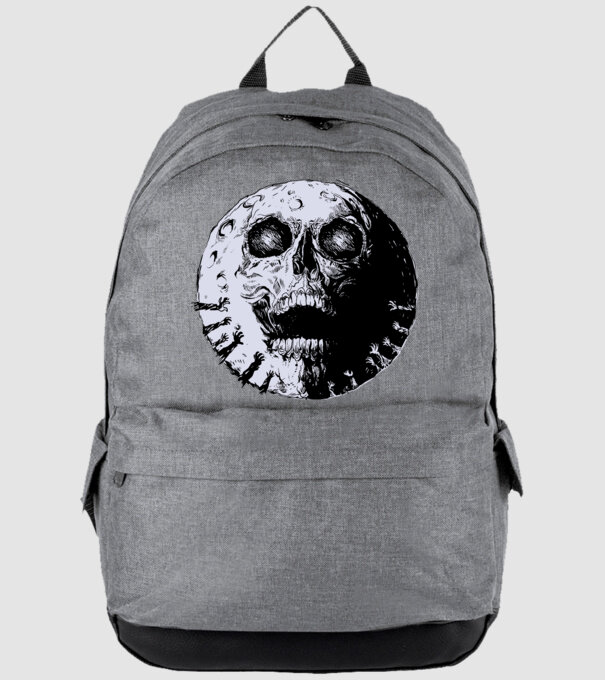 Craniu Lună model gri pe tricou