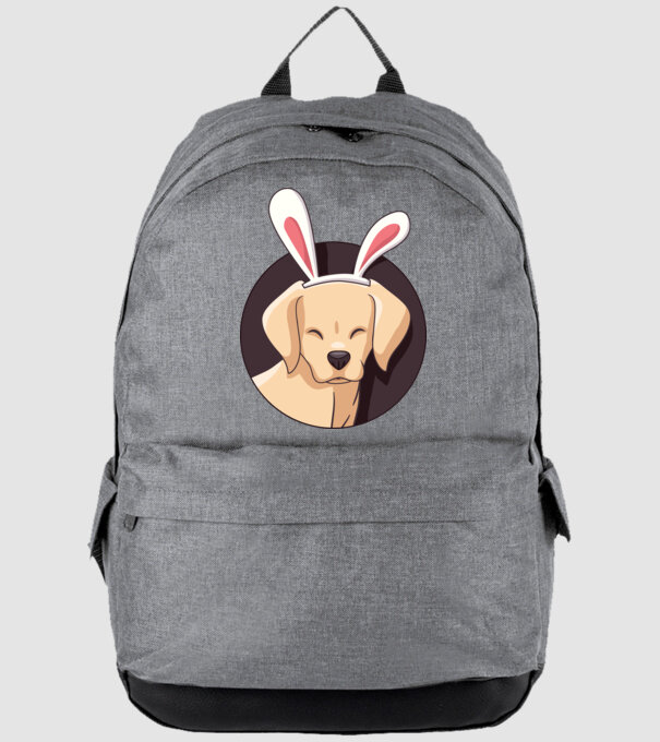 Iepuraș Labrador pentru Paște model gri pe tricou