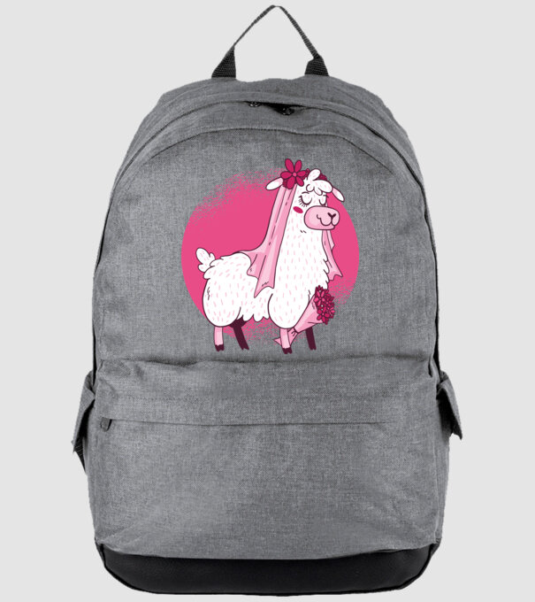 Mireasa Llama pentru petrecerea burlăcițelor model gri pe tricou