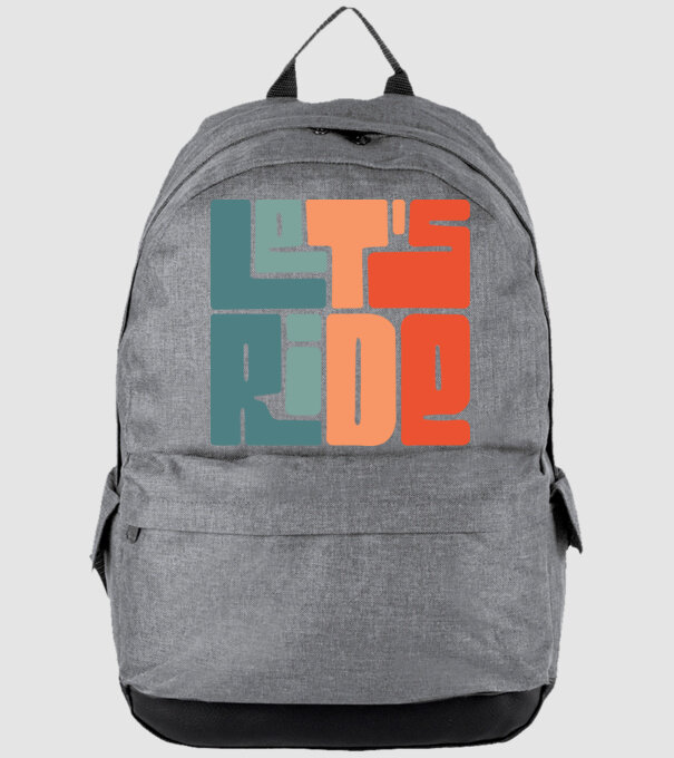 'Let''s Ride - Snowboard' model gri pe tricou