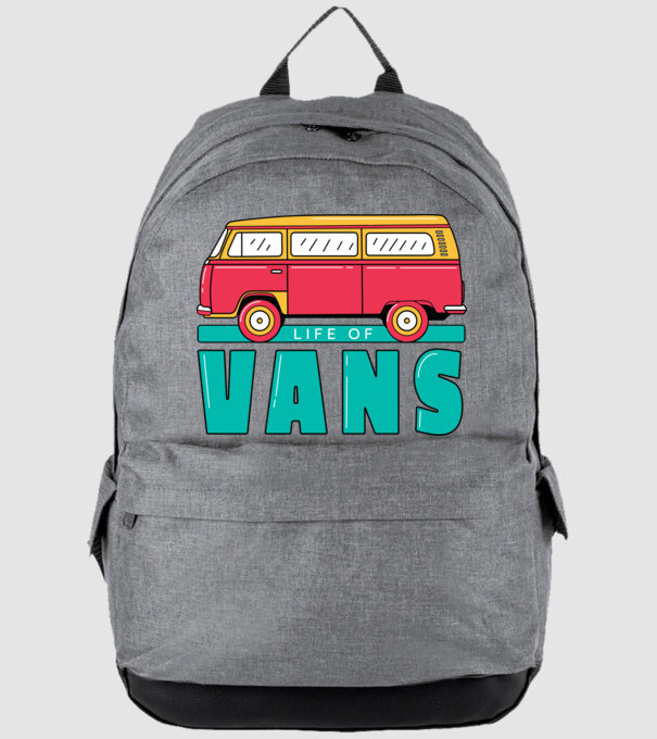 Life of Vans model gri pe tricou