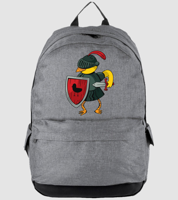Cavaler Pasăre model gri pe tricou