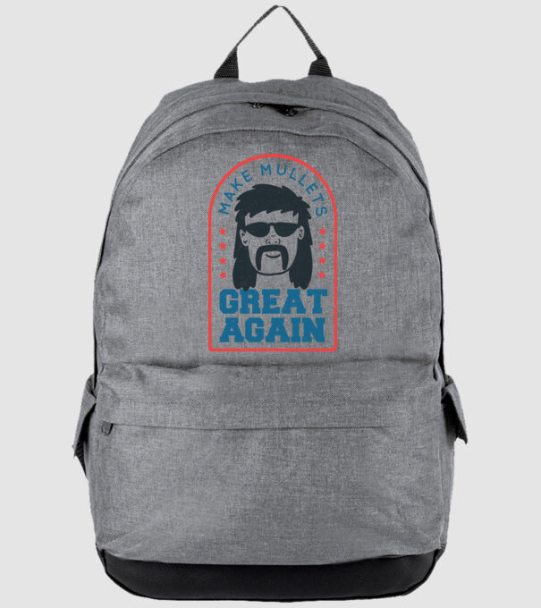 Make Mullets Great Again model gri pe tricou