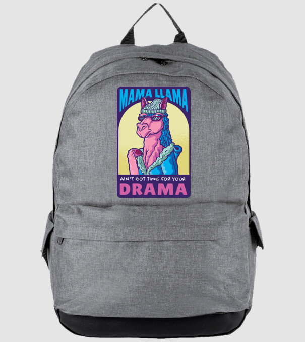 Mama Lama model gri pe tricou