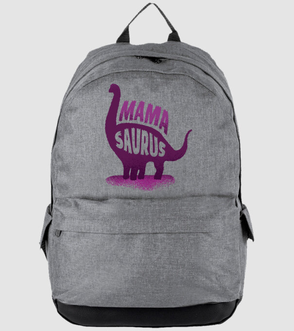 Mamasaurus model gri pe tricou