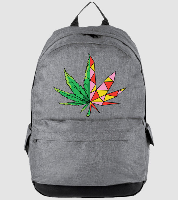 Frunză de marijuana model gri pe tricou