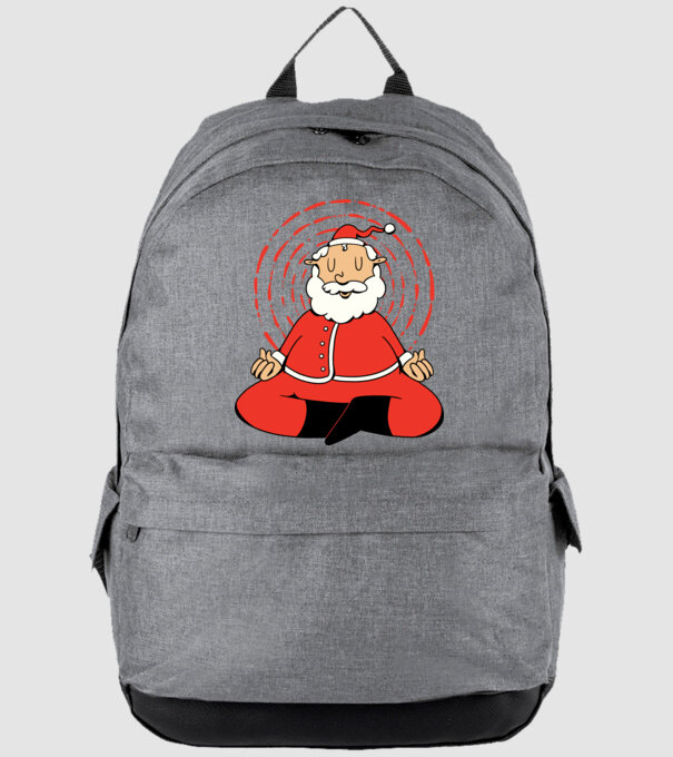 Moș Crăciun meditând model gri pe tricou