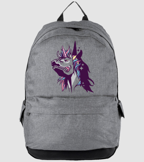 Unicorn supărat model gri pe tricou