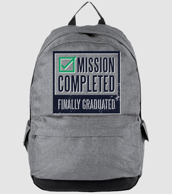 Mission completed Graduation pentru Absolvire model gri pe tricou