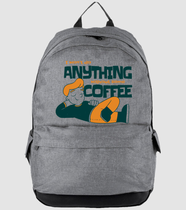 Nu pot fac nimic fără cafea model gri pe tricou
