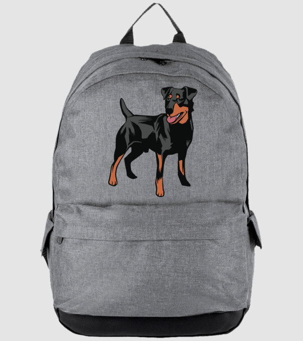 Câine de vânătoare german Terrier model gri pe tricou