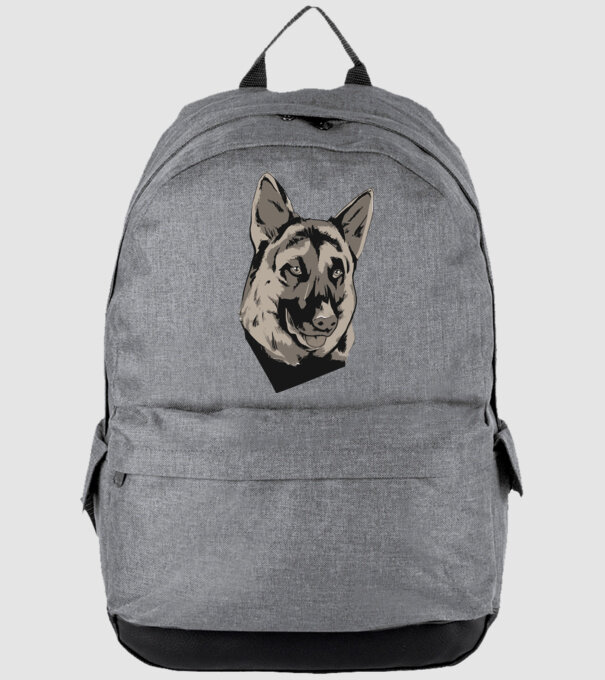 Ciobănesc german cap model gri pe tricou