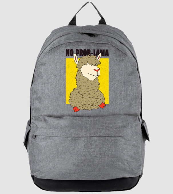 No Prob LLama - Lama model gri pe tricou