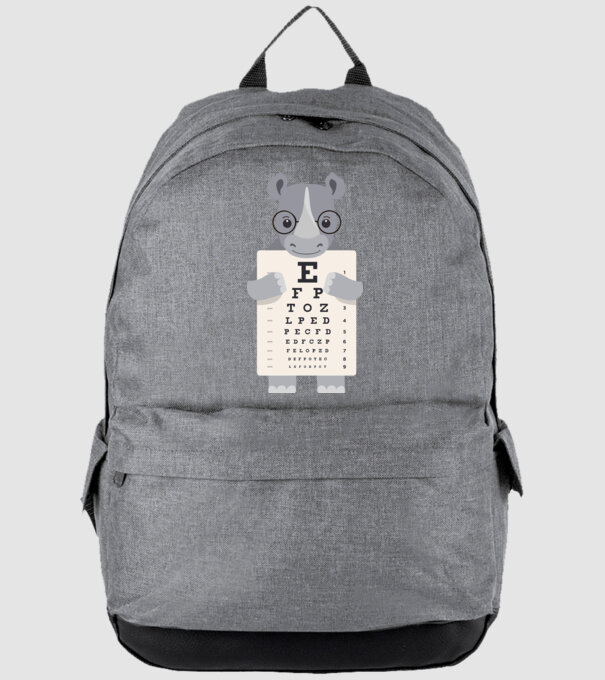 Examen oftalmologie rinocer model gri pe tricou