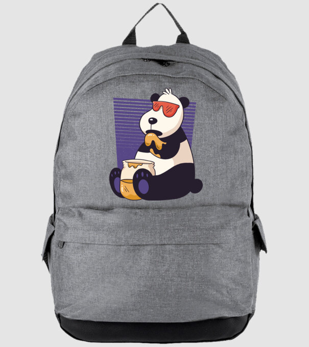 Panda cu miere model gri pe tricou