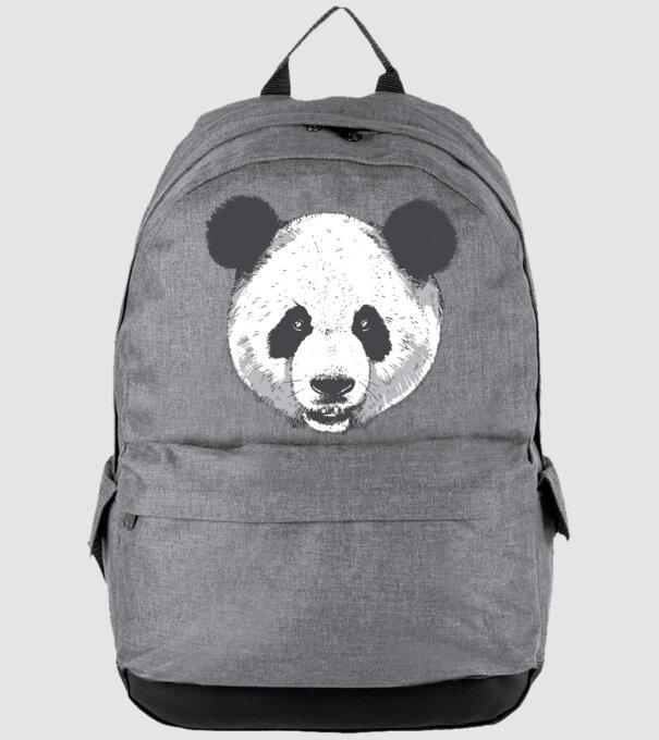 Cap de panda model gri pe tricou