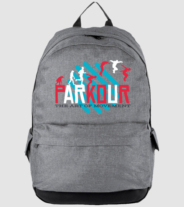 Parkour - Arta mișcării model gri pe tricou