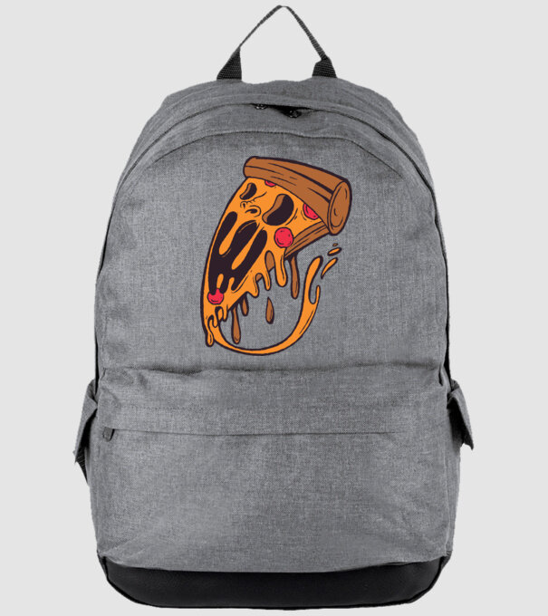 Pizza Horror model gri pe tricou