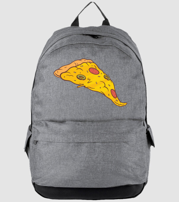 Felie de pizza Cuplu model gri pe tricou