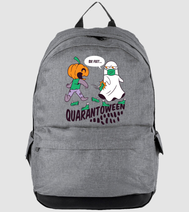 Quarantoween model gri pe tricou