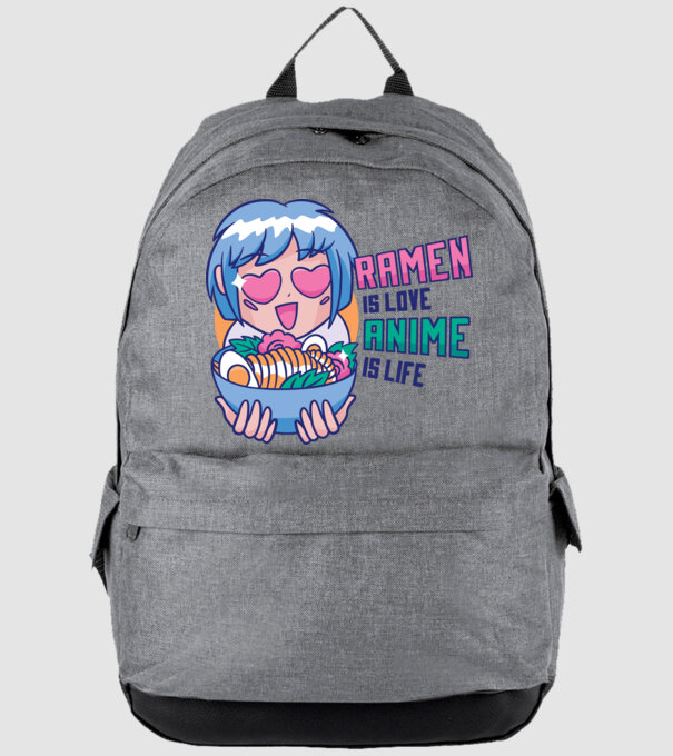 Ramen is Love Anime is Life model gri pe tricou