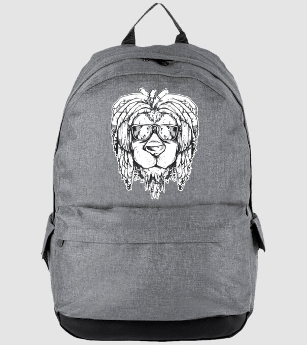 Leu Dreadlock model gri pe tricou