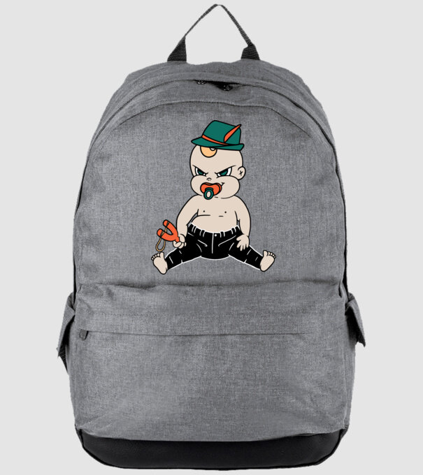 Bebe neastâmpărat model gri pe tricou