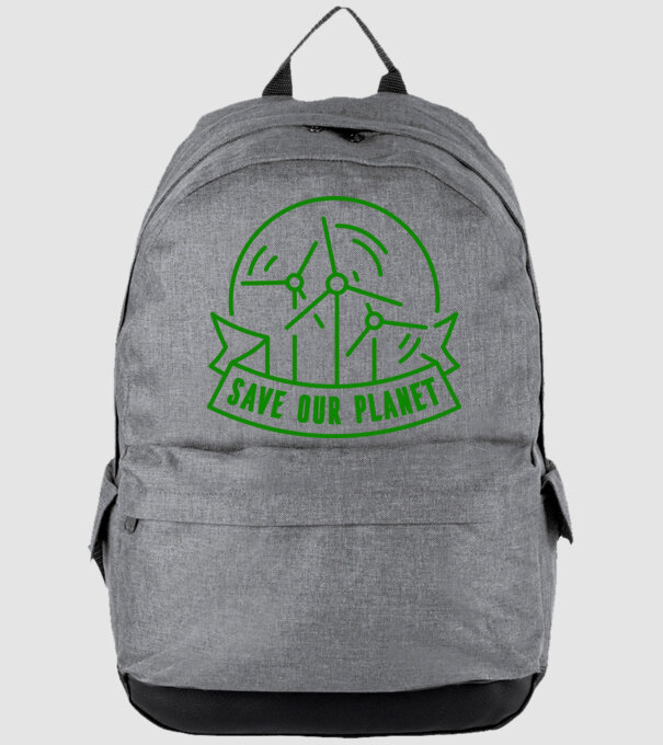 Save Our Planet - Ziua Pământului model gri pe tricou