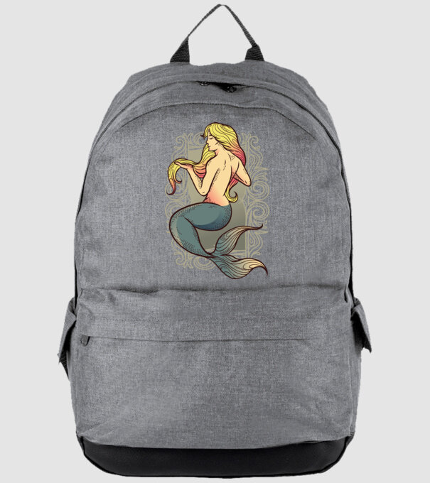Sirenă model gri pe tricou
