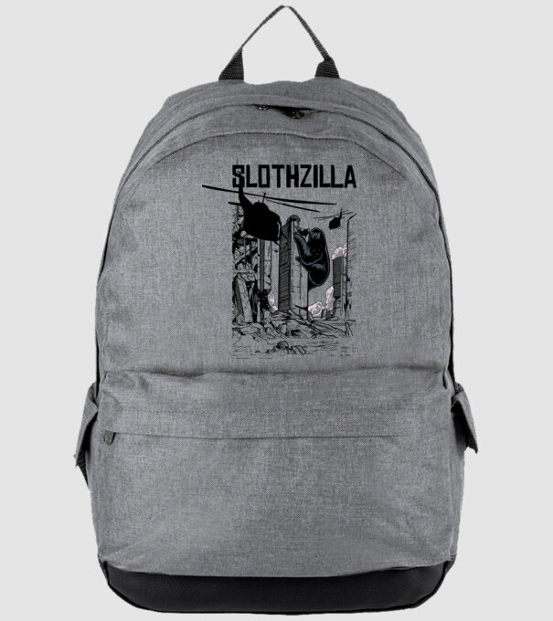 Slothzilla la atac amuzant tricou leneș amuzant model gri pe tricou