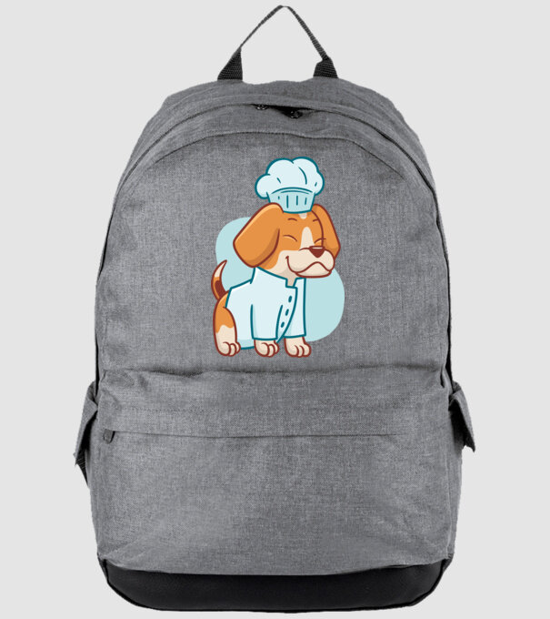Beagle bucătar model gri pe tricou