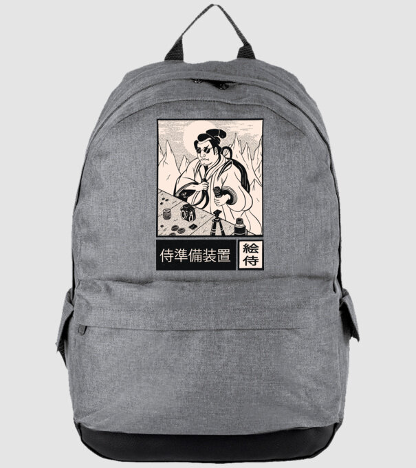 Samurai model gri pe tricou