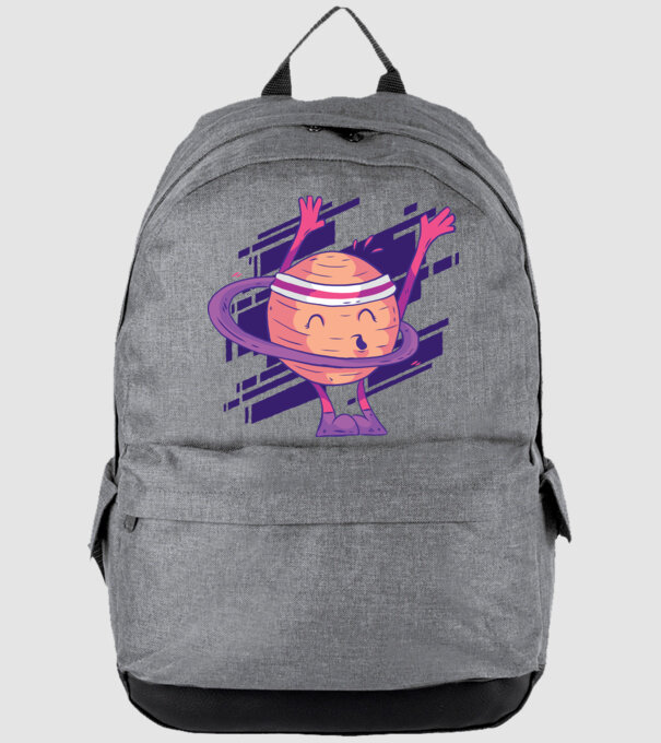 Cerc Hula-Hoop Saturn model gri pe tricou
