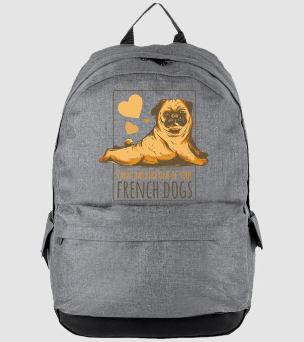 Mops sexy model gri pe tricou