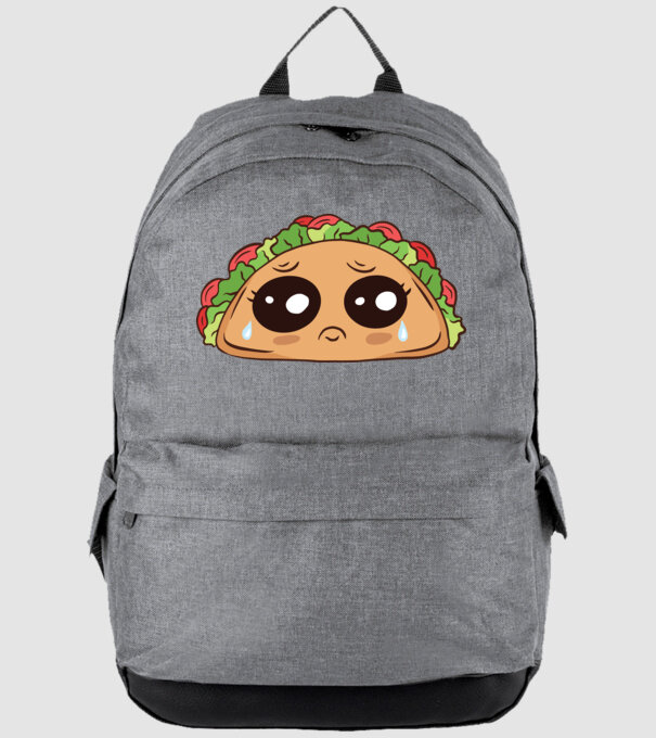 Taco trist model gri pe tricou