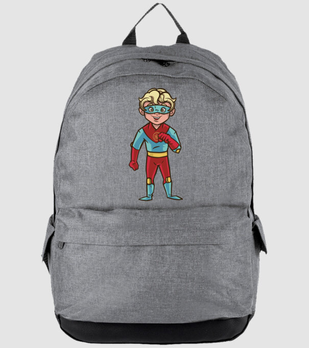 Băiat supererou model gri pe tricou