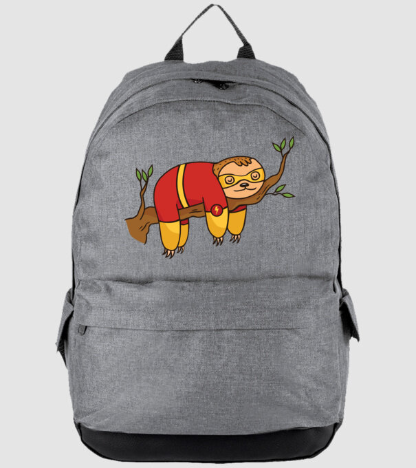 Leneș supererou model gri pe tricou