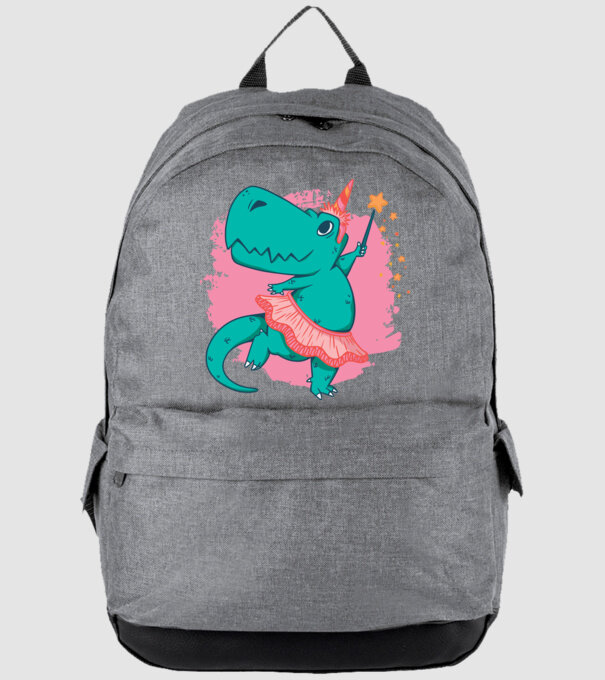T-rex Balerină model gri pe tricou