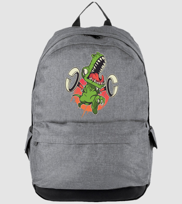 Dinozaur T-rex model gri pe tricou