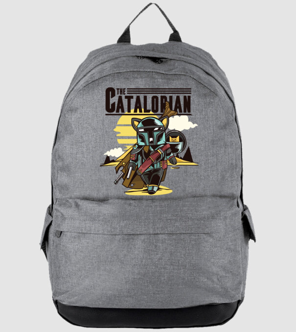 The Catalorian model gri pe tricou
