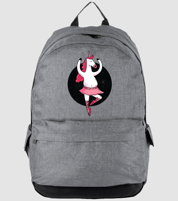 Unicorn Balet model gri pe tricou