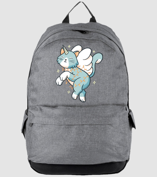 Pisică Unicorn model gri pe tricou