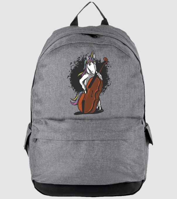 Unicorn cu violoncel model gri pe tricou