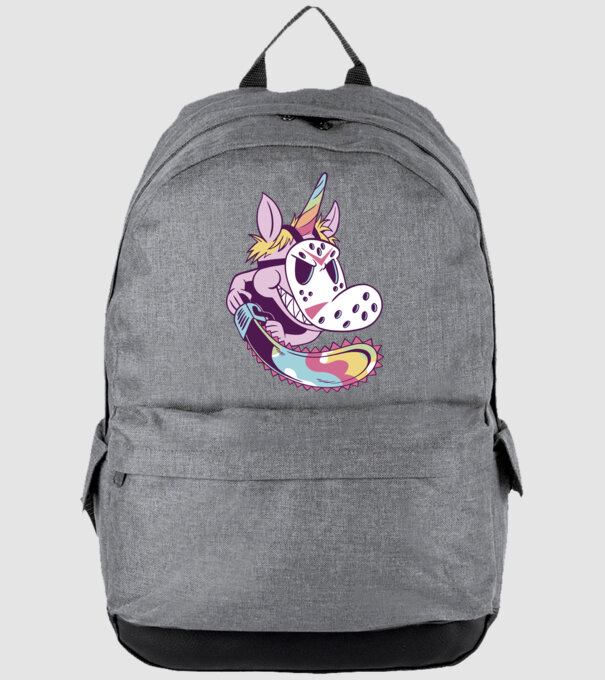 Unicorn Mască Jason Halloween model gri pe tricou