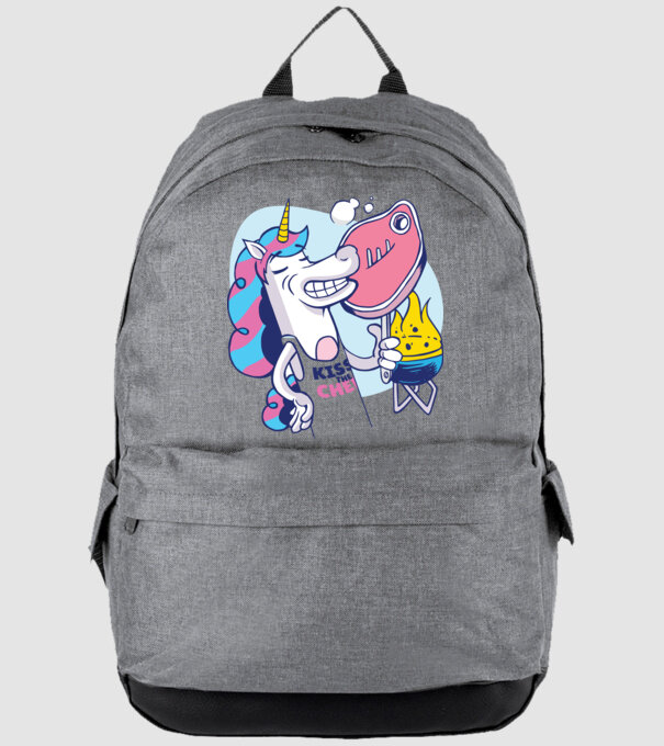 Unicorn Steak BBQ model gri pe tricou