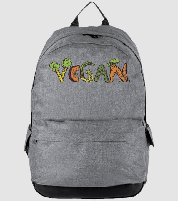 Inscripție legume vegan model gri pe tricou
