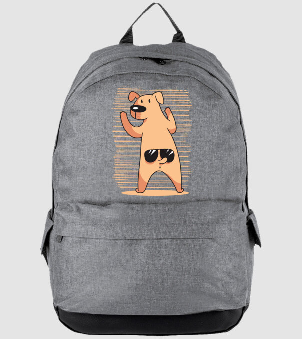 Tricou cu Câine amuzant model gri pe tricou