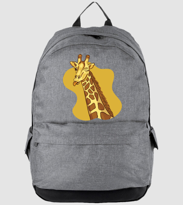 Girafă amuzantă model gri pe tricou
